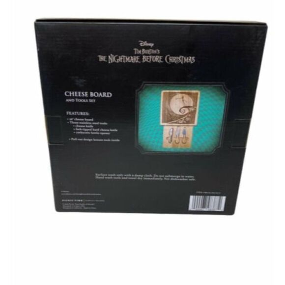 Disney Nightmare Before Christmas Wood Cheese Board And Tools Set Party Jack‎ - Picture 6 of 10